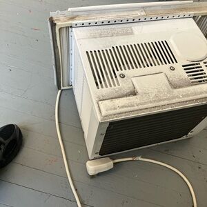White Air Conditioner Unit